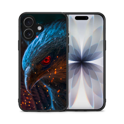 Θήκη iPhone 17 Eagle PopArt από τη Smartfits με σχέδιο στο πίσω μέρος και μαύρο περίβλημα | iPhone 17 Eagle PopArt case with colorful back and black bezels