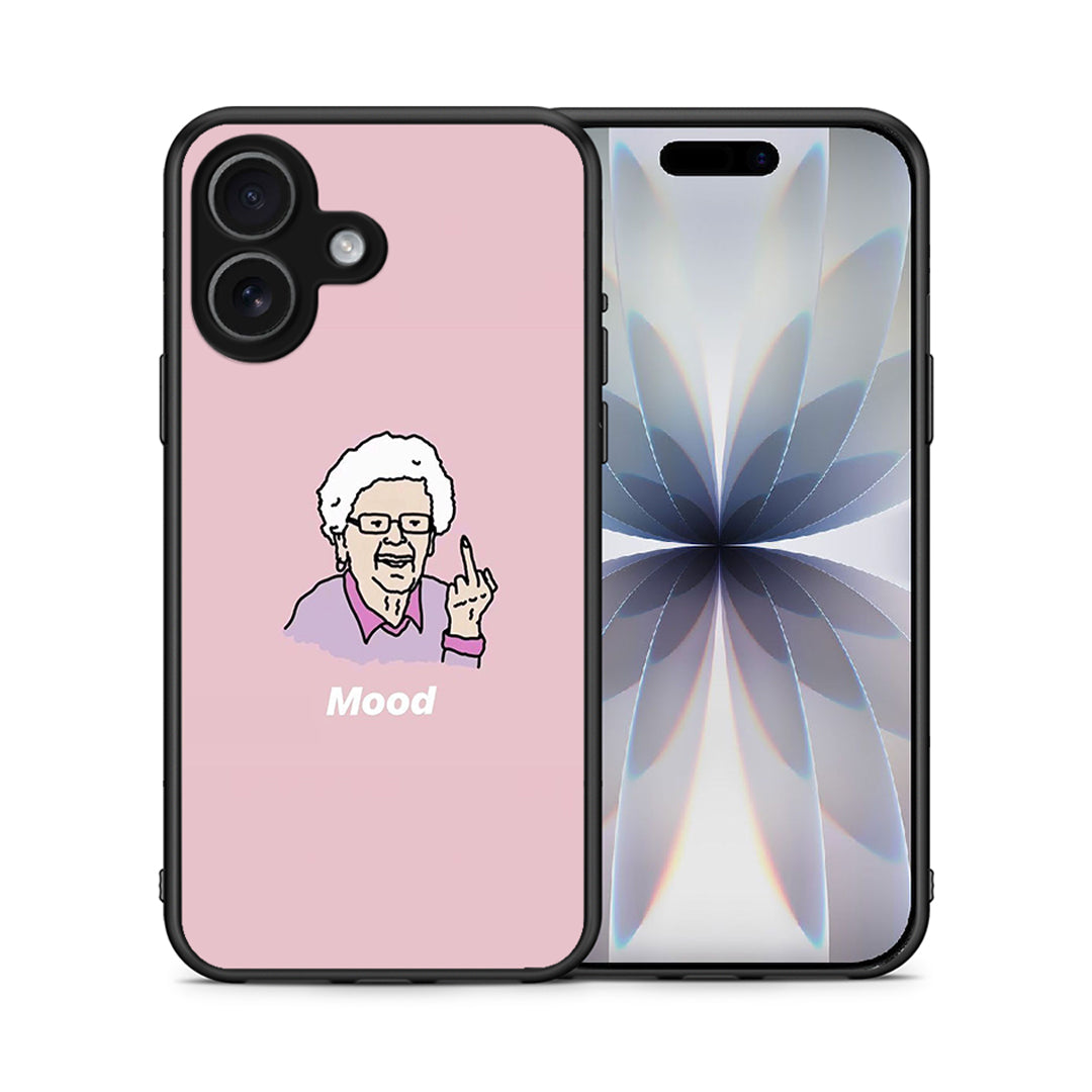 Θήκη iPhone 17 Mood PopArt από τη Smartfits με σχέδιο στο πίσω μέρος και μαύρο περίβλημα | iPhone 17 Mood PopArt case with colorful back and black bezels