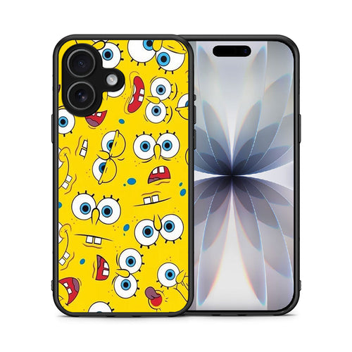 Θήκη iPhone 17 Sponge PopArt από τη Smartfits με σχέδιο στο πίσω μέρος και μαύρο περίβλημα | iPhone 17 Sponge PopArt case with colorful back and black bezels