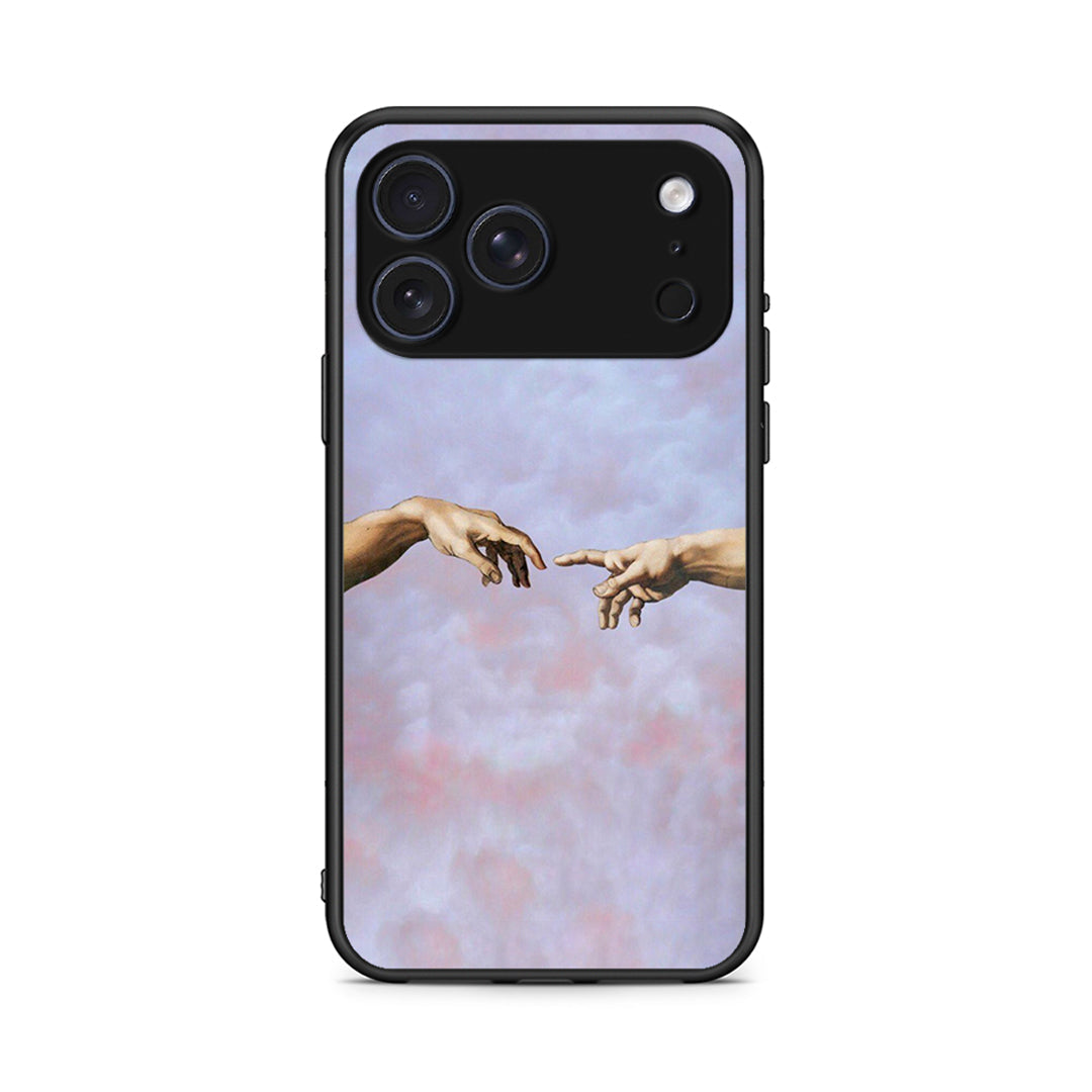 iPhone 17 Pro Adam Hand θήκη από τη Smartfits με σχέδιο στο πίσω μέρος και μαύρο περίβλημα | Smartphone case with colorful back and black bezels by Smartfits