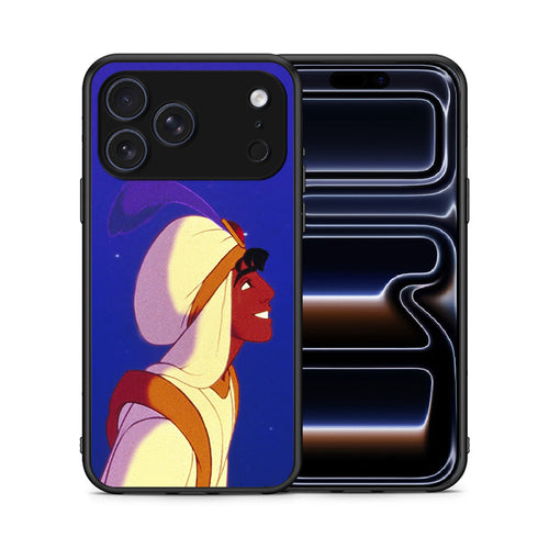 Θήκη iPhone 17 Pro Alladin And Jasmine Love 1 από τη Smartfits με σχέδιο στο πίσω μέρος και μαύρο περίβλημα | iPhone 17 Pro Alladin And Jasmine Love 1 case with colorful back and black bezels