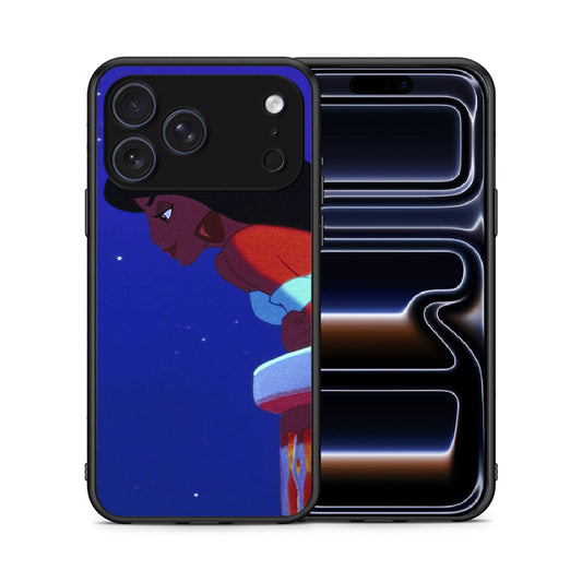 Θήκη iPhone 17 Pro Alladin And Jasmine Love 2 από τη Smartfits με σχέδιο στο πίσω μέρος και μαύρο περίβλημα | iPhone 17 Pro Alladin And Jasmine Love 2 case with colorful back and black bezels