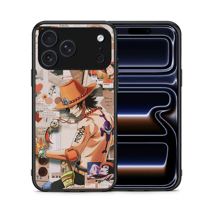 Θήκη iPhone 17 Pro Anime Collage από τη Smartfits με σχέδιο στο πίσω μέρος και μαύρο περίβλημα | iPhone 17 Pro Anime Collage case with colorful back and black bezels