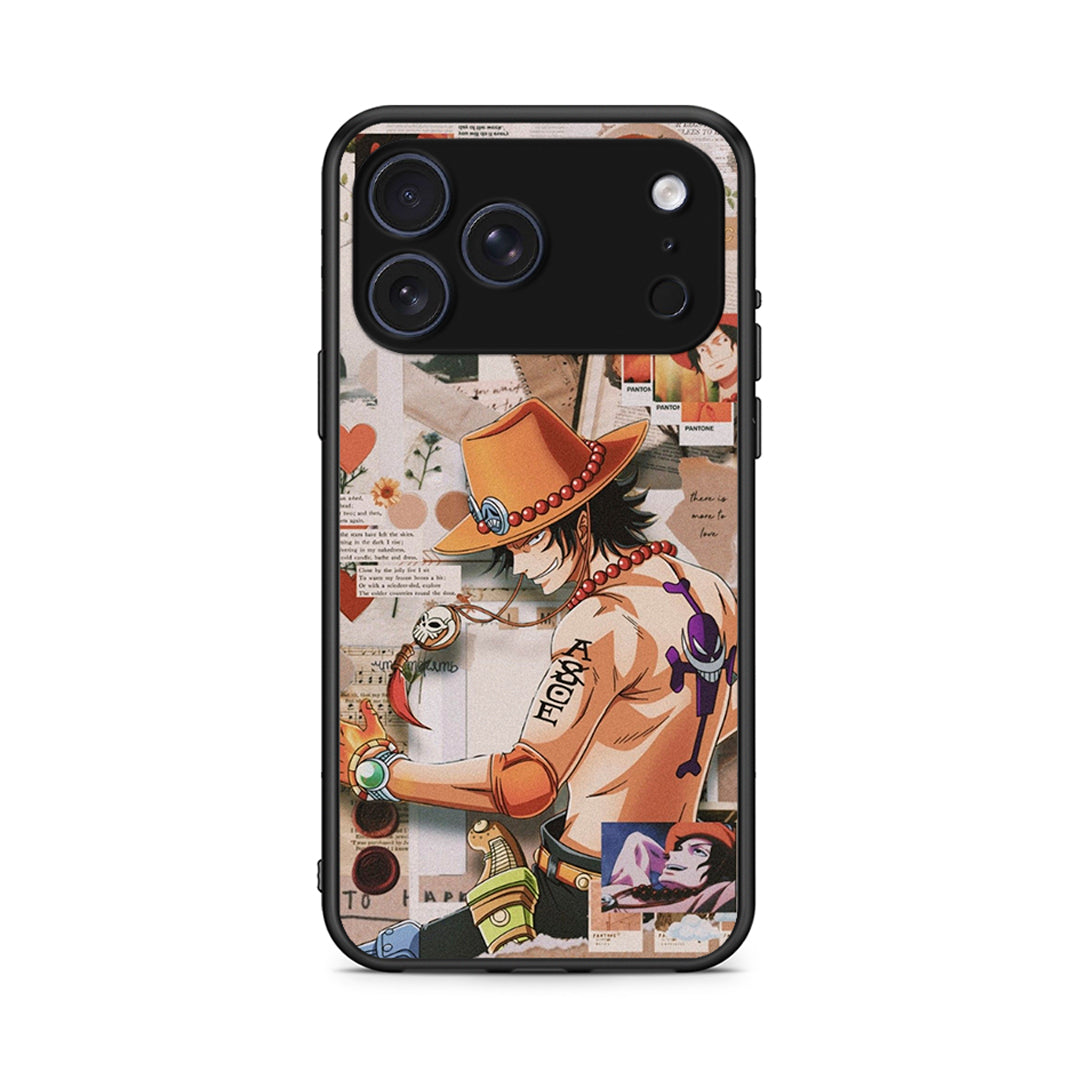 iPhone 17 Pro Anime Collage θήκη από τη Smartfits με σχέδιο στο πίσω μέρος και μαύρο περίβλημα | Smartphone case with colorful back and black bezels by Smartfits