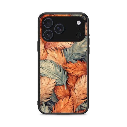 iPhone 17 Pro Autumn Leaves Θήκη από τη Smartfits με σχέδιο στο πίσω μέρος και μαύρο περίβλημα | Smartphone case with colorful back and black bezels by Smartfits