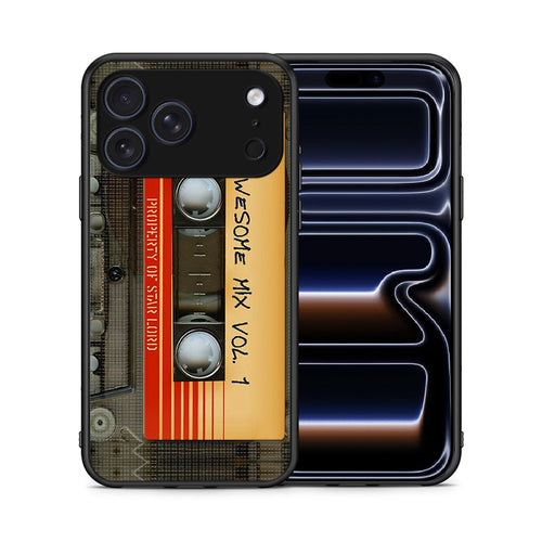 Θήκη iPhone 17 Pro Awesome Mix από τη Smartfits με σχέδιο στο πίσω μέρος και μαύρο περίβλημα | iPhone 17 Pro Awesome Mix case with colorful back and black bezels