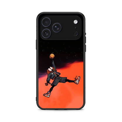 iPhone 17 Pro Basketball Hero θήκη από τη Smartfits με σχέδιο στο πίσω μέρος και μαύρο περίβλημα | Smartphone case with colorful back and black bezels by Smartfits
