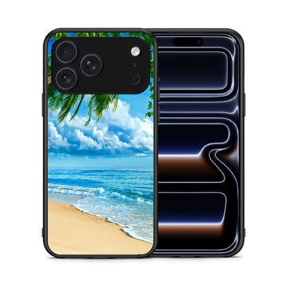 Θήκη iPhone 17 Pro Beautiful Beach από τη Smartfits με σχέδιο στο πίσω μέρος και μαύρο περίβλημα | iPhone 17 Pro Beautiful Beach case with colorful back and black bezels