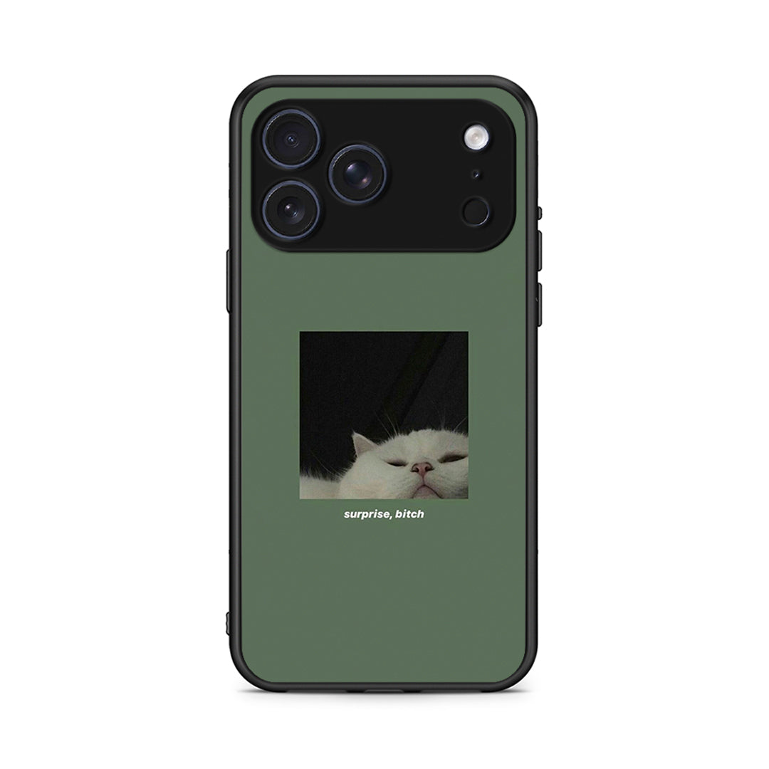 iPhone 17 Pro Bitch Surprise θήκη από τη Smartfits με σχέδιο στο πίσω μέρος και μαύρο περίβλημα | Smartphone case with colorful back and black bezels by Smartfits