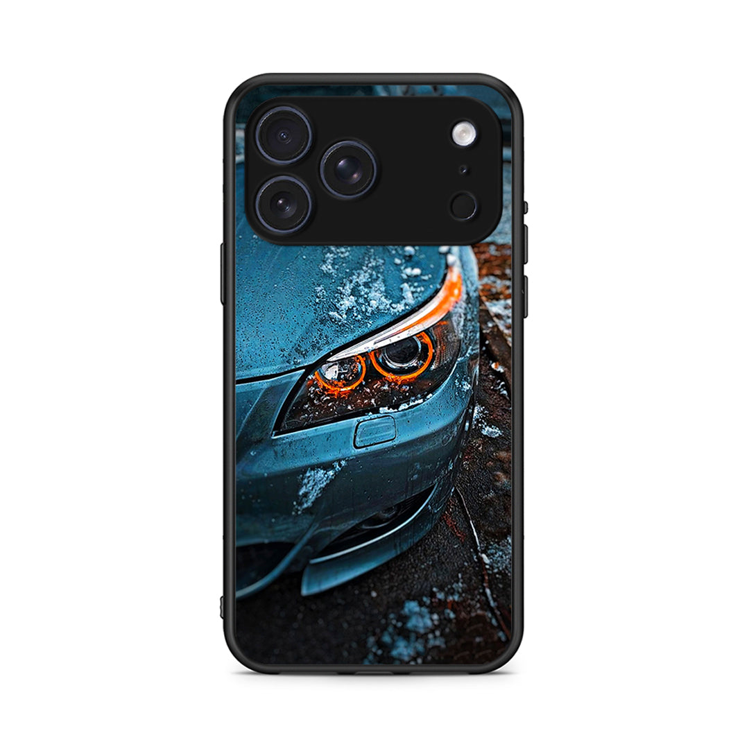 iPhone 17 Pro Bmw E60 Θήκη από τη Smartfits με σχέδιο στο πίσω μέρος και μαύρο περίβλημα | Smartphone case with colorful back and black bezels by Smartfits