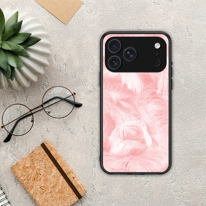 Boho Pink Feather - iPhone 17 Pro θήκη