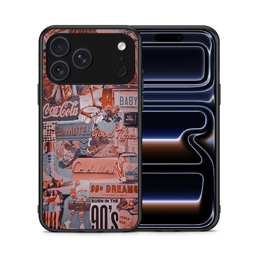 Θήκη iPhone 17 Pro Born In 90s από τη Smartfits με σχέδιο στο πίσω μέρος και μαύρο περίβλημα | iPhone 17 Pro Born In 90s case with colorful back and black bezels