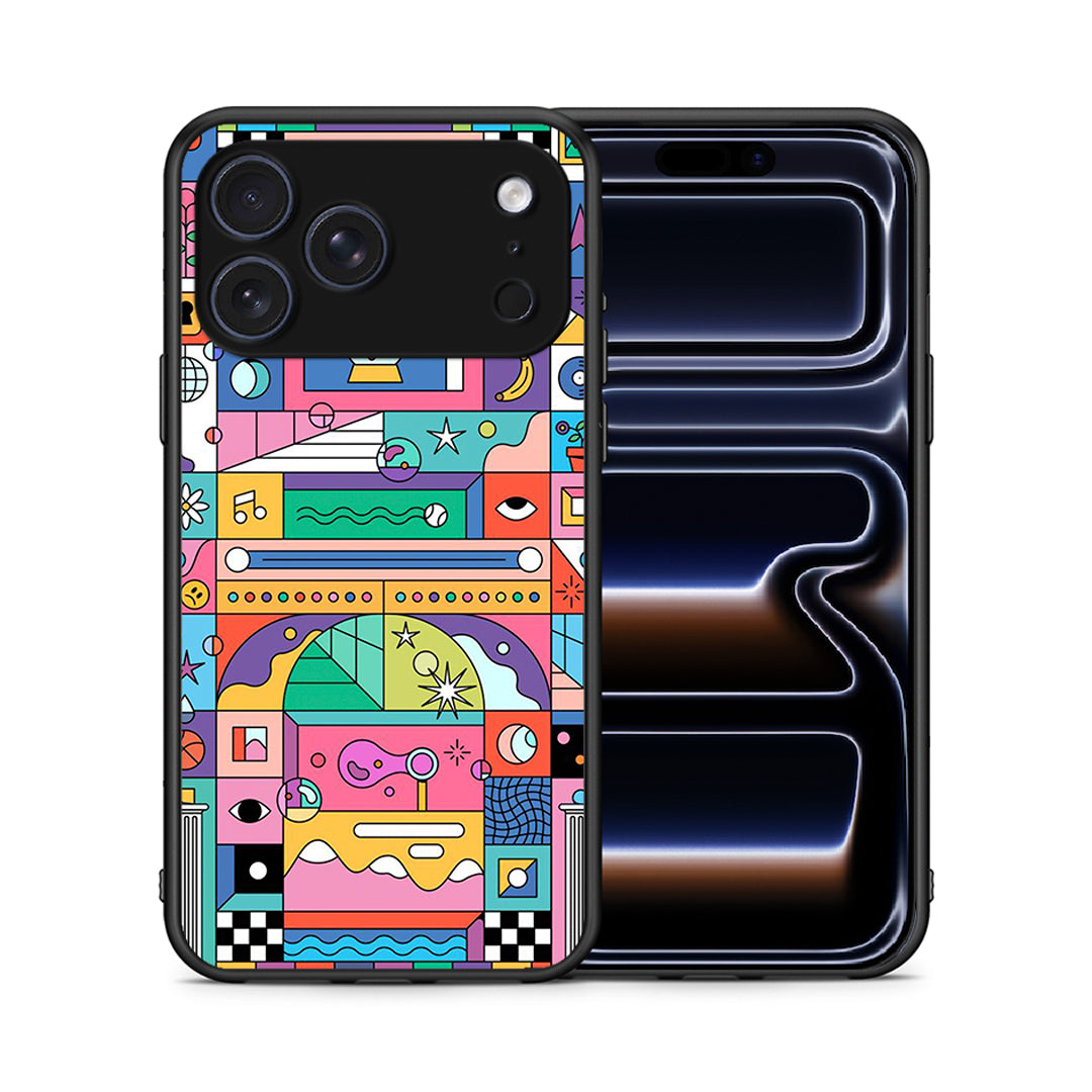 Θήκη iPhone 17 Pro Bubbles Soap από τη Smartfits με σχέδιο στο πίσω μέρος και μαύρο περίβλημα | iPhone 17 Pro Bubbles Soap case with colorful back and black bezels