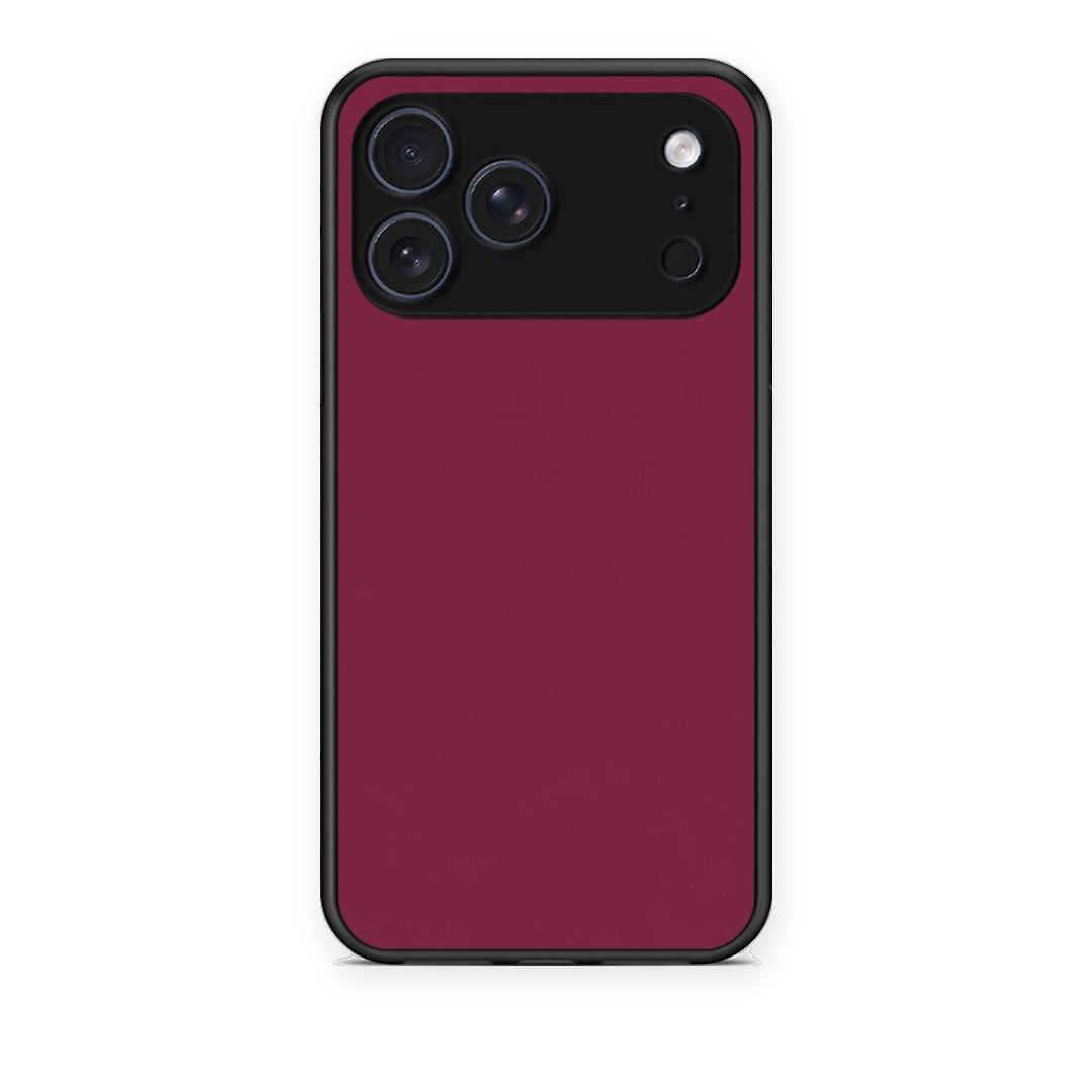 Θήκη iPhone 17 Pro Burgundy από τη Smartfits με σχέδιο στο πίσω μέρος και μαύρο περίβλημα | iPhone 17 Pro Burgundy case with colorful back and black bezels