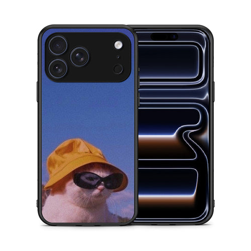 Θήκη iPhone 17 Pro Cat Diva από τη Smartfits με σχέδιο στο πίσω μέρος και μαύρο περίβλημα | iPhone 17 Pro Cat Diva case with colorful back and black bezels