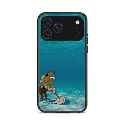 iPhone 17 Pro Clean The Ocean Θήκη από τη Smartfits με σχέδιο στο πίσω μέρος και μαύρο περίβλημα | Smartphone case with colorful back and black bezels by Smartfits