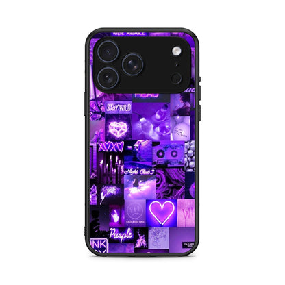 iPhone 17 Pro Collage Stay Wild Θήκη Αγίου Βαλεντίνου από τη Smartfits με σχέδιο στο πίσω μέρος και μαύρο περίβλημα | Smartphone case with colorful back and black bezels by Smartfits
