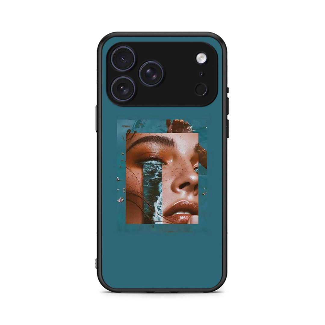iPhone 17 Pro Cry An Ocean θήκη από τη Smartfits με σχέδιο στο πίσω μέρος και μαύρο περίβλημα | Smartphone case with colorful back and black bezels by Smartfits