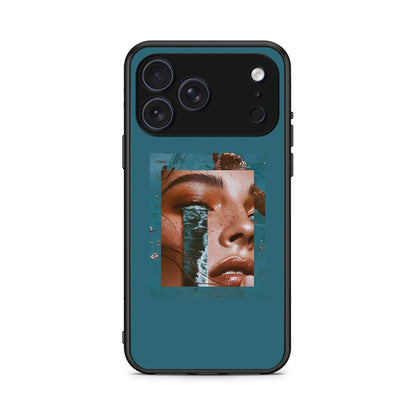 iPhone 17 Pro Cry An Ocean θήκη από τη Smartfits με σχέδιο στο πίσω μέρος και μαύρο περίβλημα | Smartphone case with colorful back and black bezels by Smartfits