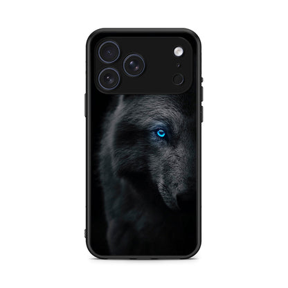 iPhone 17 Pro Dark Wolf θήκη από τη Smartfits με σχέδιο στο πίσω μέρος και μαύρο περίβλημα | Smartphone case with colorful back and black bezels by Smartfits