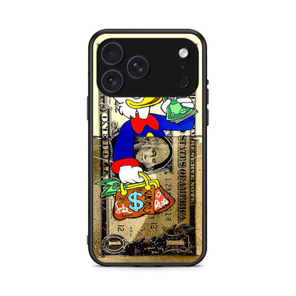iPhone 17 Pro Duck Money Θήκη από τη Smartfits με σχέδιο στο πίσω μέρος και μαύρο περίβλημα | Smartphone case with colorful back and black bezels by Smartfits