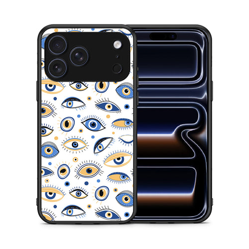 Θήκη iPhone 17 Pro Ftou Ftou από τη Smartfits με σχέδιο στο πίσω μέρος και μαύρο περίβλημα | iPhone 17 Pro Ftou Ftou case with colorful back and black bezels