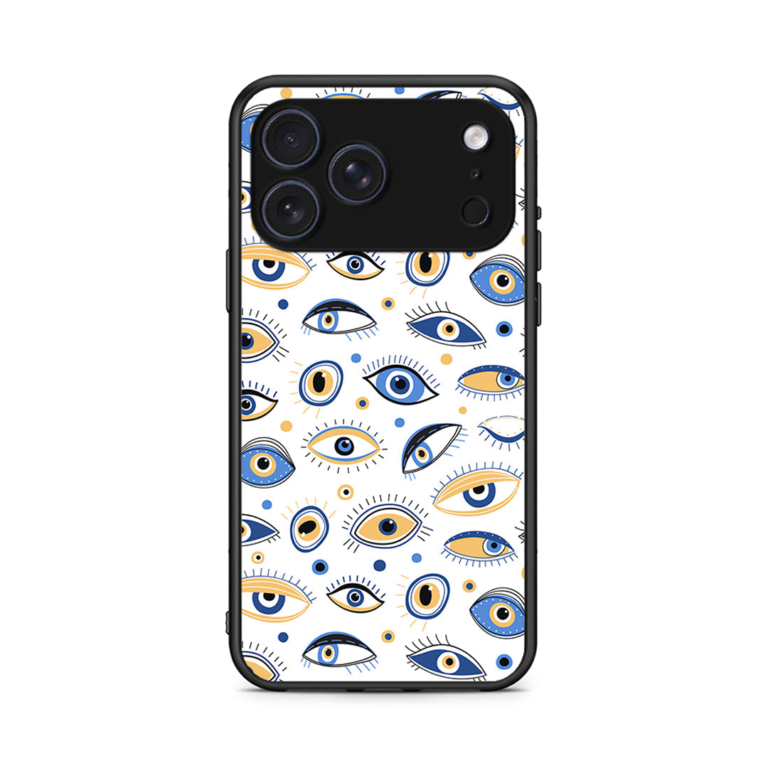 iPhone 17 Pro Ftou Ftou θήκη από τη Smartfits με σχέδιο στο πίσω μέρος και μαύρο περίβλημα | Smartphone case with colorful back and black bezels by Smartfits