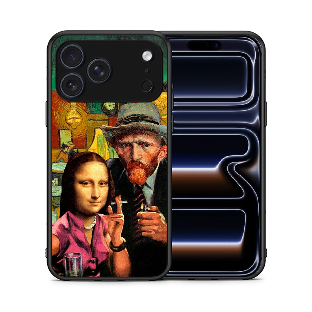 Θήκη iPhone 17 Pro Funny Art από τη Smartfits με σχέδιο στο πίσω μέρος και μαύρο περίβλημα | iPhone 17 Pro Funny Art case with colorful back and black bezels