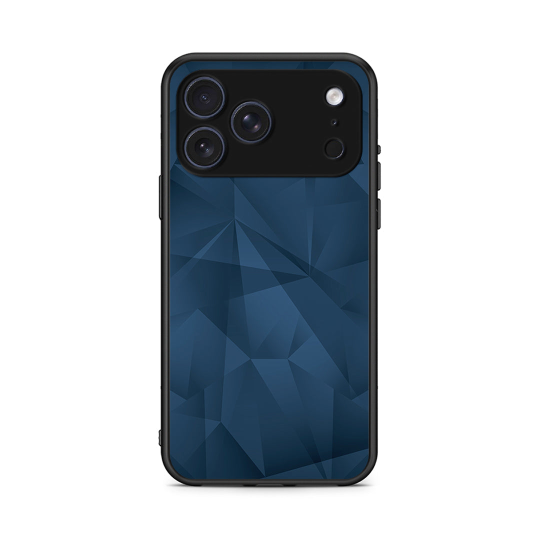 39 - iPhone 17 Pro Blue Abstract Geometric case, cover, bumper