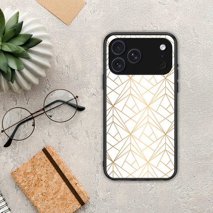 Geometric Luxury White - iPhone 17 Pro θήκη