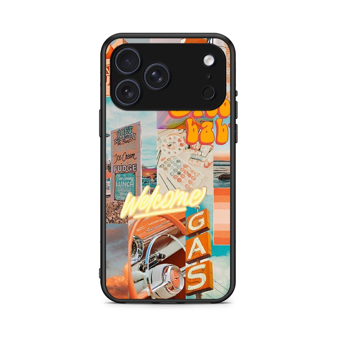 iPhone 17 Pro Groovy Babe Θήκη Αγίου Βαλεντίνου από τη Smartfits με σχέδιο στο πίσω μέρος και μαύρο περίβλημα | Smartphone case with colorful back and black bezels by Smartfits