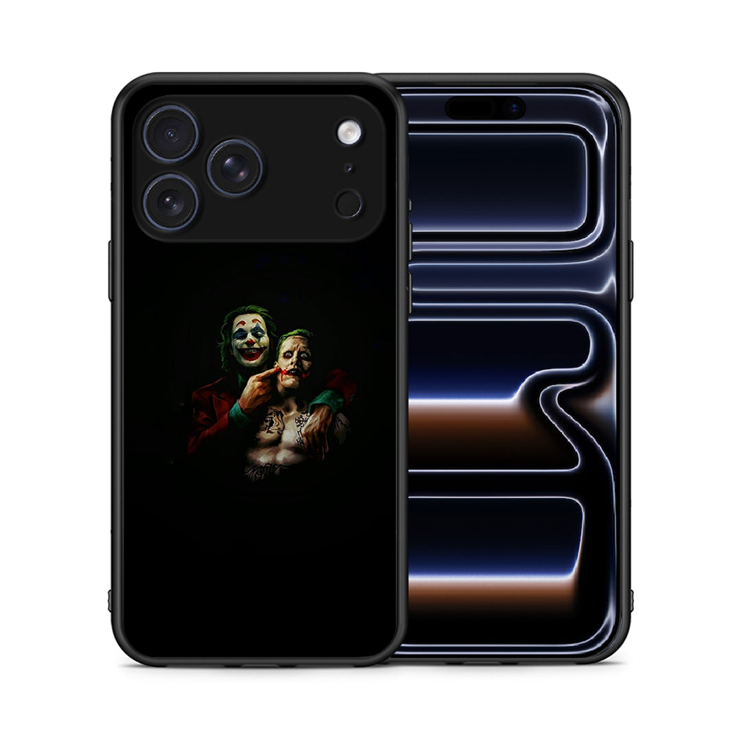 Θήκη iPhone 17 Pro Clown Hero από τη Smartfits με σχέδιο στο πίσω μέρος και μαύρο περίβλημα | iPhone 17 Pro Clown Hero case with colorful back and black bezels