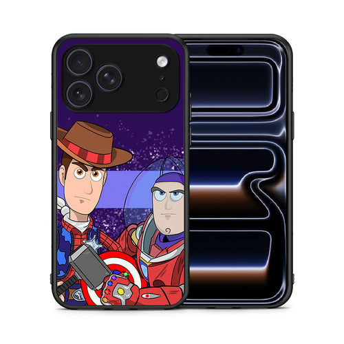 Θήκη iPhone 17 Pro Infinity Story από τη Smartfits με σχέδιο στο πίσω μέρος και μαύρο περίβλημα | iPhone 17 Pro Infinity Story case with colorful back and black bezels