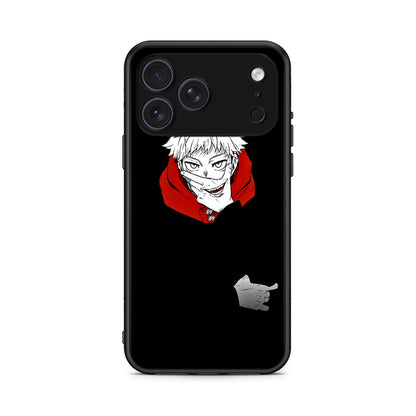 iPhone 17 Pro Itadori Anime θήκη από τη Smartfits με σχέδιο στο πίσω μέρος και μαύρο περίβλημα | Smartphone case with colorful back and black bezels by Smartfits