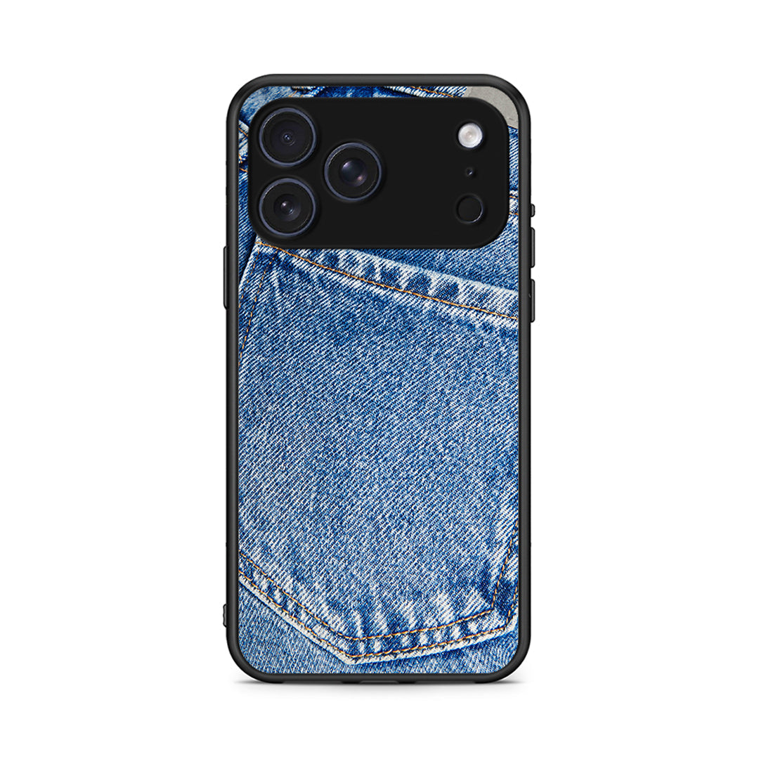 iPhone 17 Pro Jeans Pocket θήκη από τη Smartfits με σχέδιο στο πίσω μέρος και μαύρο περίβλημα | Smartphone case with colorful back and black bezels by Smartfits