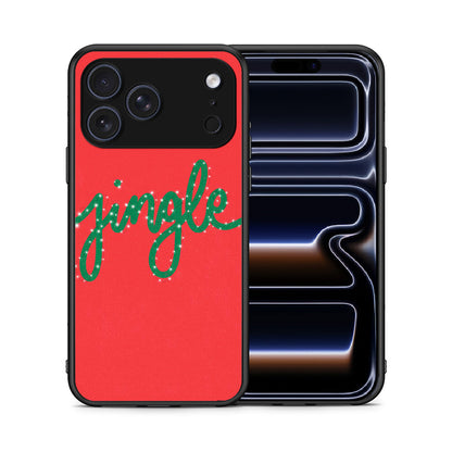 Θήκη iPhone 17 Pro Jingle Xmas από τη Smartfits με σχέδιο στο πίσω μέρος και μαύρο περίβλημα | iPhone 17 Pro Jingle Xmas case with colorful back and black bezels