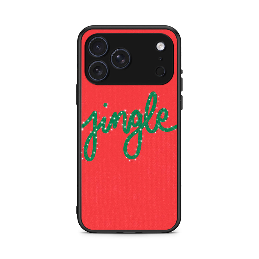 iPhone 17 Pro Jingle Xmas θήκη από τη Smartfits με σχέδιο στο πίσω μέρος και μαύρο περίβλημα | Smartphone case with colorful back and black bezels by Smartfits
