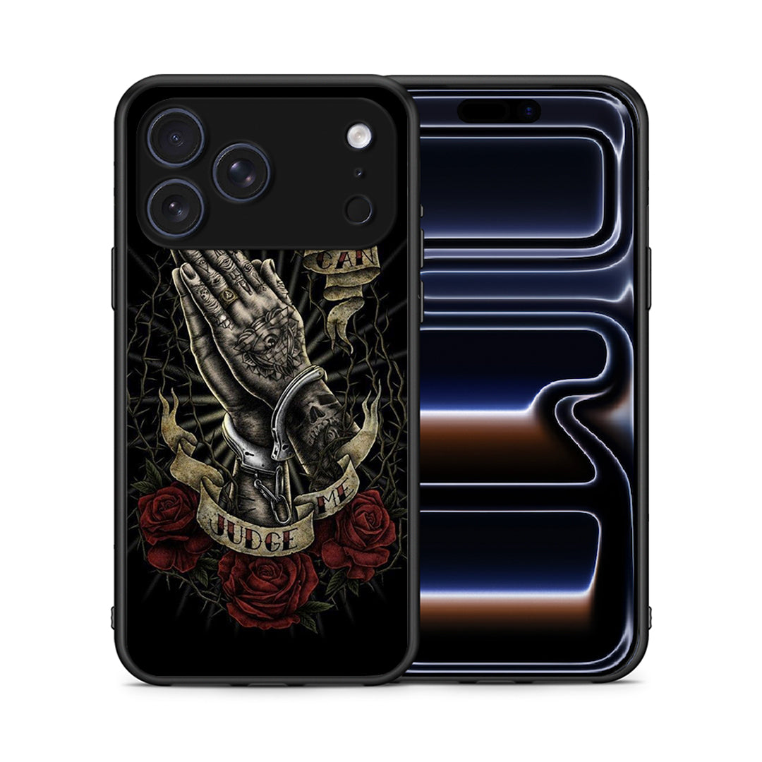 Θήκη iPhone 17 Pro Judge By God από τη Smartfits με σχέδιο στο πίσω μέρος και μαύρο περίβλημα | iPhone 17 Pro Judge By God case with colorful back and black bezels