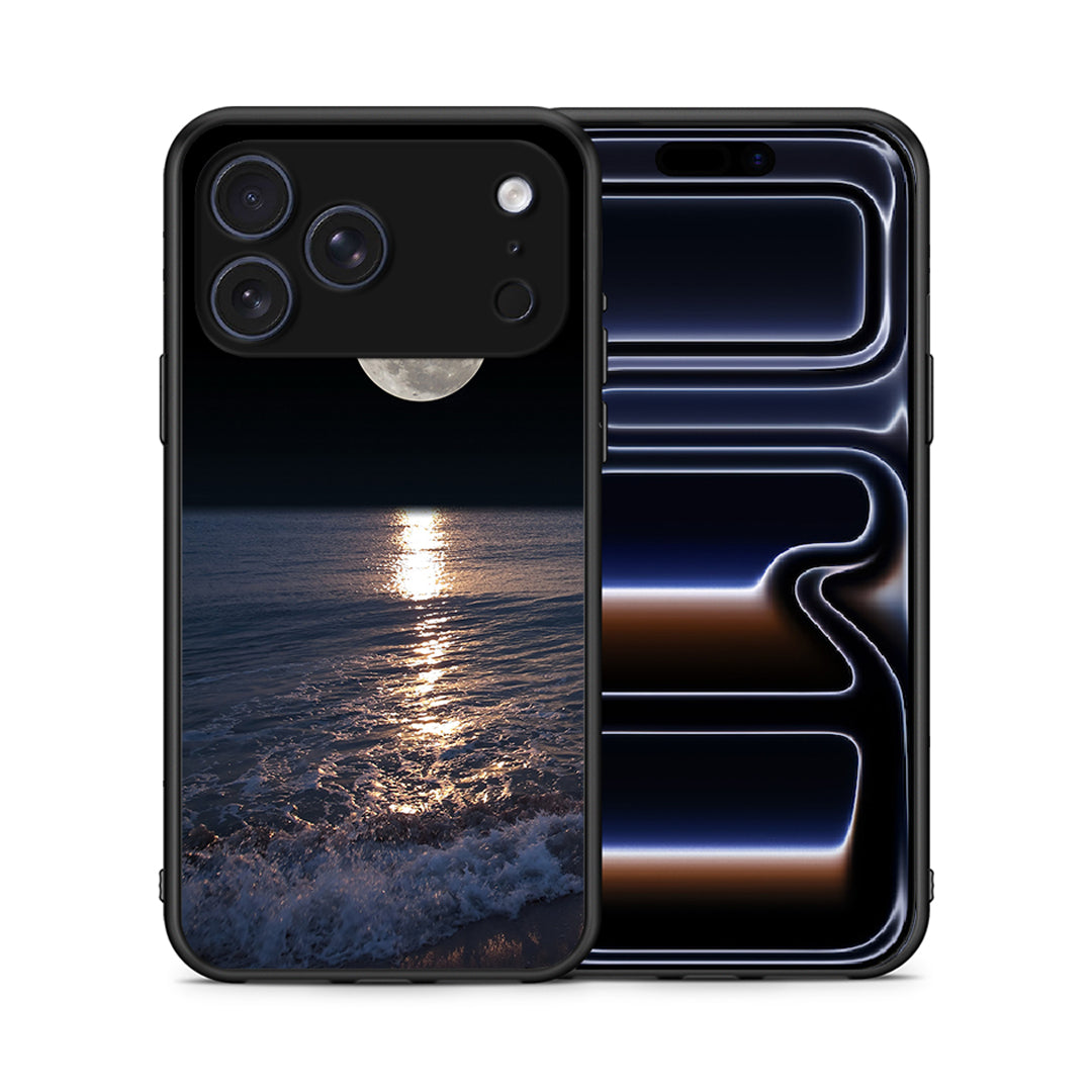 Θήκη iPhone 17 Pro Moon Landscape από τη Smartfits με σχέδιο στο πίσω μέρος και μαύρο περίβλημα | iPhone 17 Pro Moon Landscape case with colorful back and black bezels