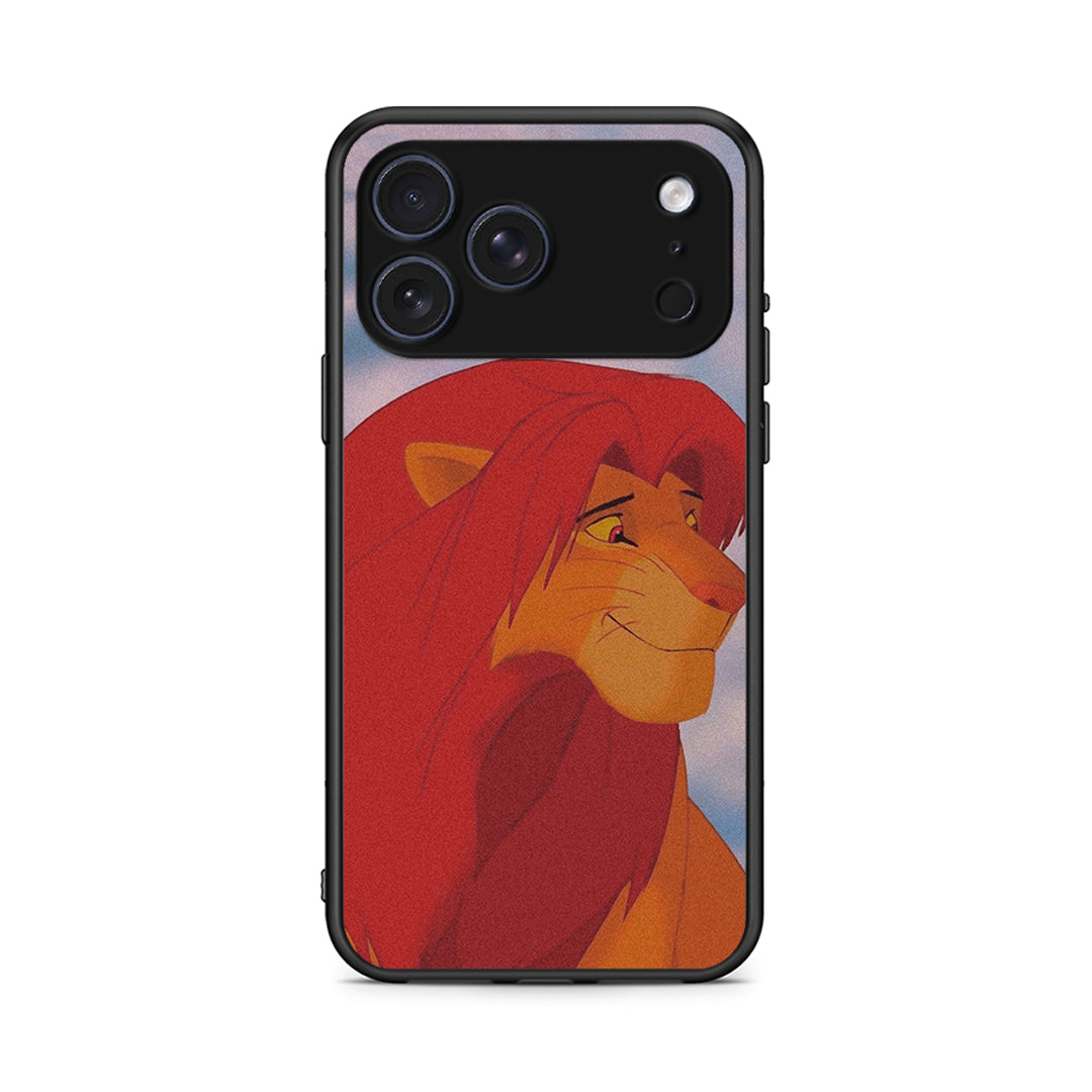 iPhone 17 Pro Lion Love 1 Θήκη Αγίου Βαλεντίνου από τη Smartfits με σχέδιο στο πίσω μέρος και μαύρο περίβλημα | Smartphone case with colorful back and black bezels by Smartfits