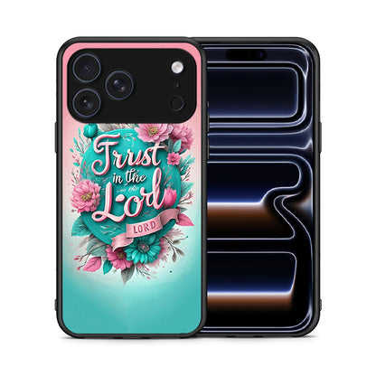 Θήκη iPhone 17 Pro Lord Trust από τη Smartfits με σχέδιο στο πίσω μέρος και μαύρο περίβλημα | iPhone 17 Pro Lord Trust case with colorful back and black bezels