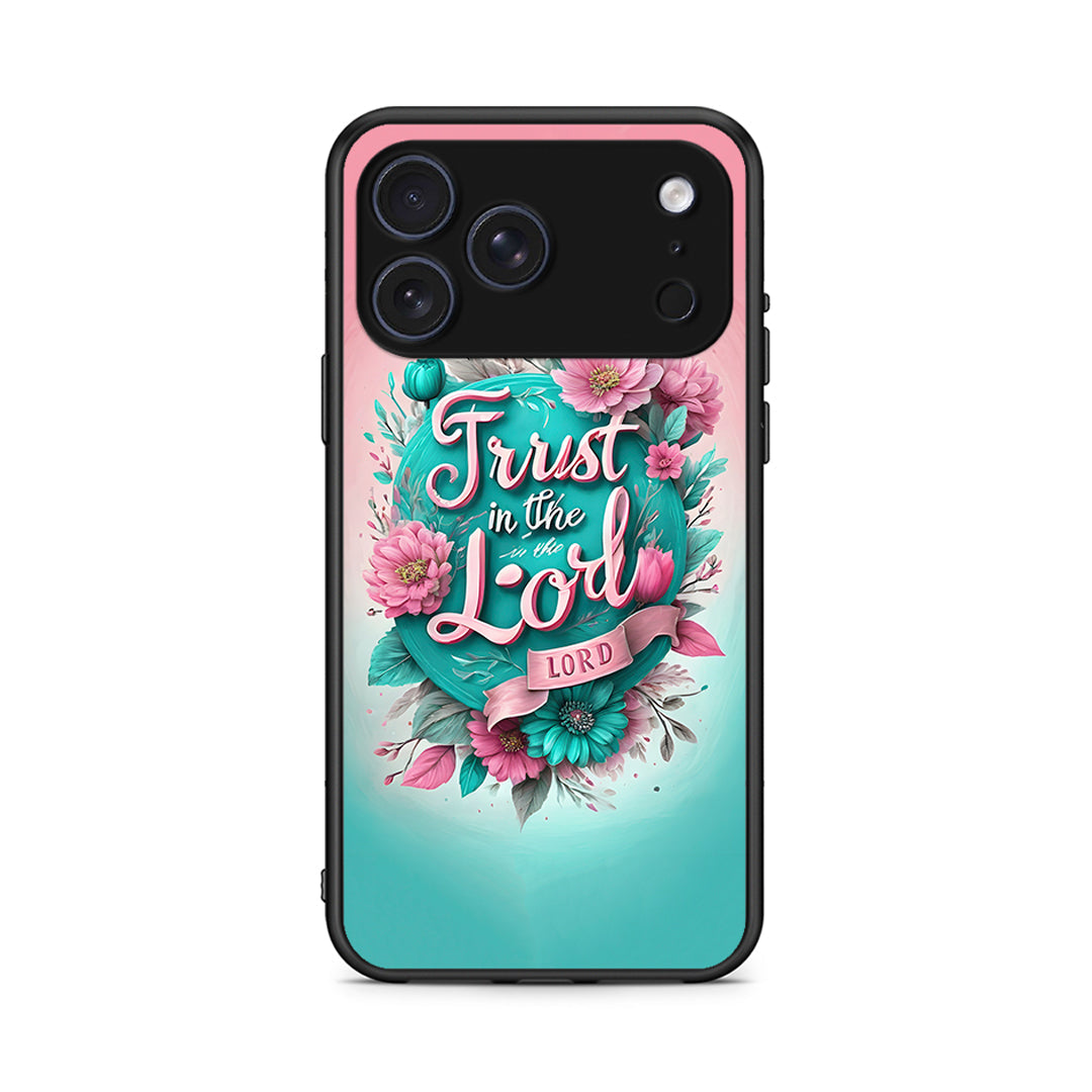 iPhone 17 Pro Lord Trust θήκη από τη Smartfits με σχέδιο στο πίσω μέρος και μαύρο περίβλημα | Smartphone case with colorful back and black bezels by Smartfits