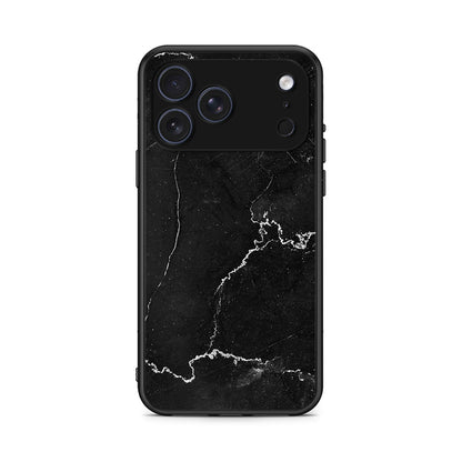 iPhone 17 Pro Marble Black θήκη από τη Smartfits με σχέδιο στο πίσω μέρος και μαύρο περίβλημα | Smartphone case with colorful back and black bezels by Smartfits