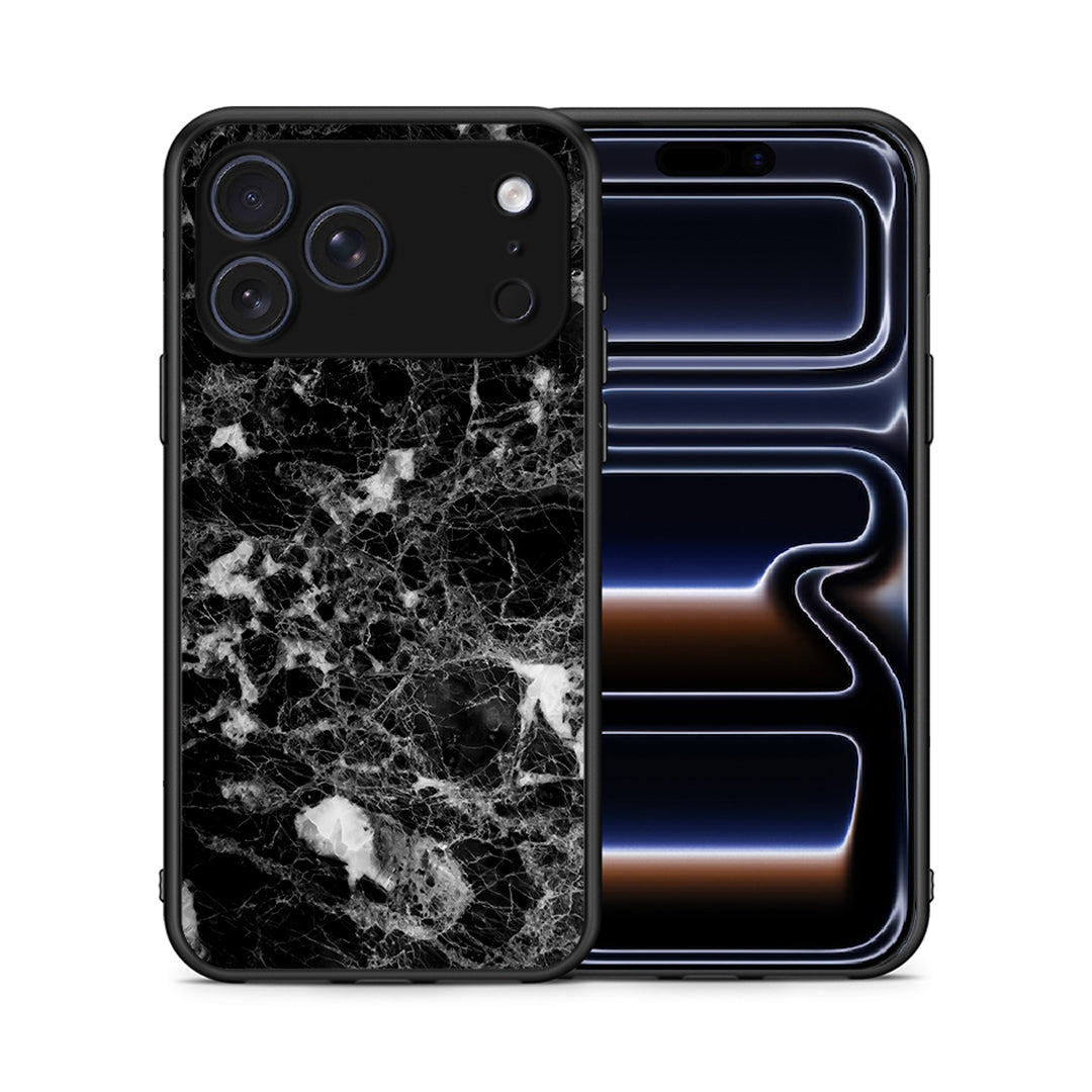 Θήκη iPhone 17 Pro Male Marble από τη Smartfits με σχέδιο στο πίσω μέρος και μαύρο περίβλημα | iPhone 17 Pro Male Marble case with colorful back and black bezels