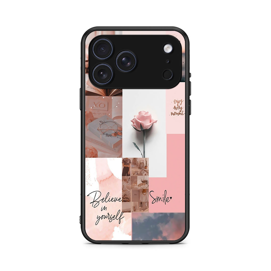 iPhone 17 Pro Max Aesthetic Collage θήκη από τη Smartfits με σχέδιο στο πίσω μέρος και μαύρο περίβλημα | Smartphone case with colorful back and black bezels by Smartfits