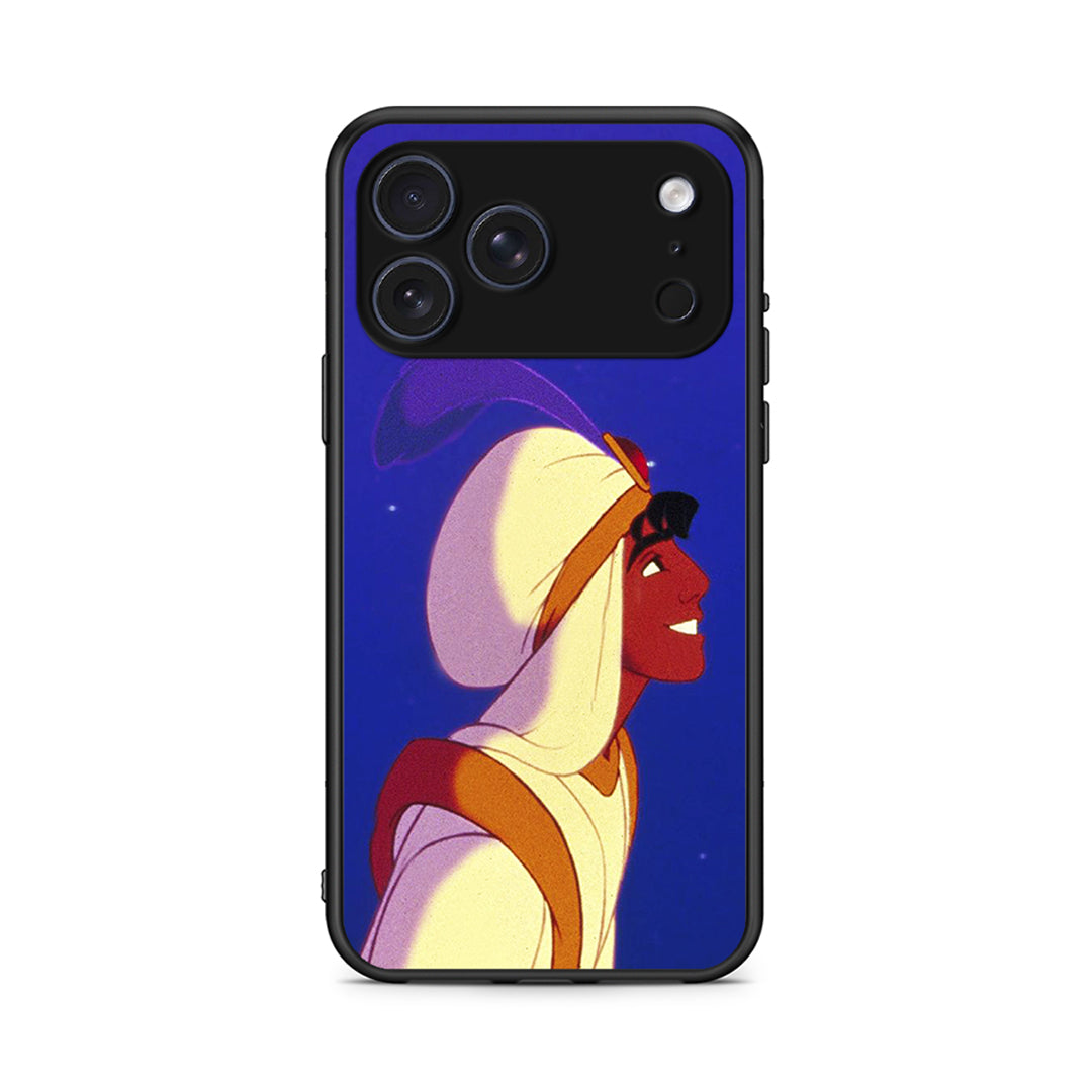 iPhone 17 Pro Max Alladin And Jasmine Love 1 θήκη από τη Smartfits με σχέδιο στο πίσω μέρος και μαύρο περίβλημα | Smartphone case with colorful back and black bezels by Smartfits