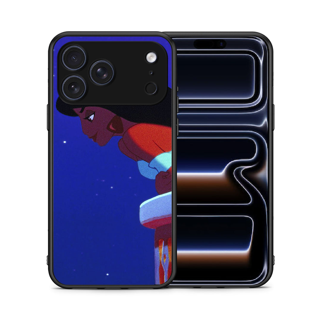 Θήκη iPhone 17 Pro Max Alladin And Jasmine Love 2 από τη Smartfits με σχέδιο στο πίσω μέρος και μαύρο περίβλημα | iPhone 17 Pro Max Alladin And Jasmine Love 2 case with colorful back and black bezels