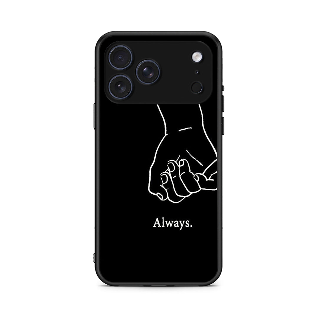 iPhone 17 Pro Max Always & Forever 1 Θήκη Αγίου Βαλεντίνου από τη Smartfits με σχέδιο στο πίσω μέρος και μαύρο περίβλημα | Smartphone case with colorful back and black bezels by Smartfits