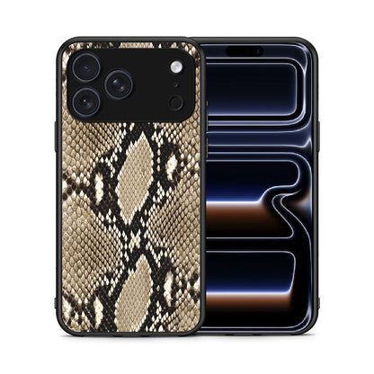 Θήκη iPhone 17 Pro Max Fashion Snake Animal από τη Smartfits με σχέδιο στο πίσω μέρος και μαύρο περίβλημα | iPhone 17 Pro Max Fashion Snake Animal case with colorful back and black bezels