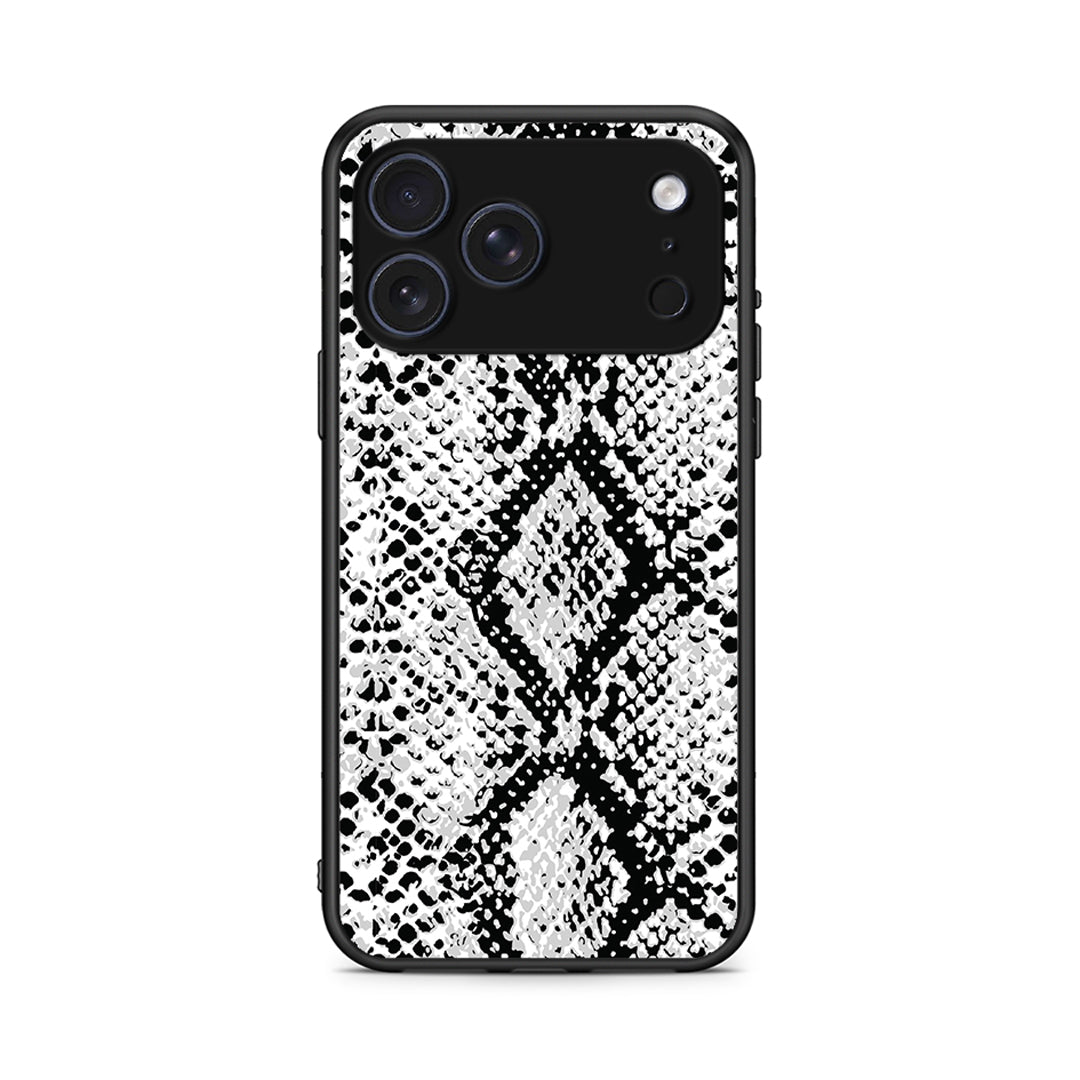 24 - iPhone 17 Pro Max White Snake Animal case, cover, bumper